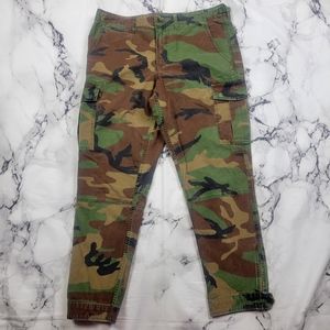 Ralph Lauren Polo cargo army fatigue camouflage skinny pants size 12 Utility